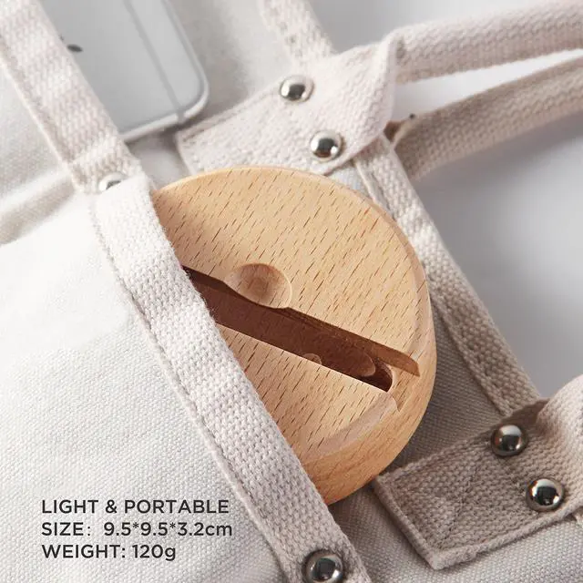 Alt view image 6 of 7 - Wooden Phone Dock - Sound Amplifier & Holder, Compatible with Smartphone, Mini Pad - Beech