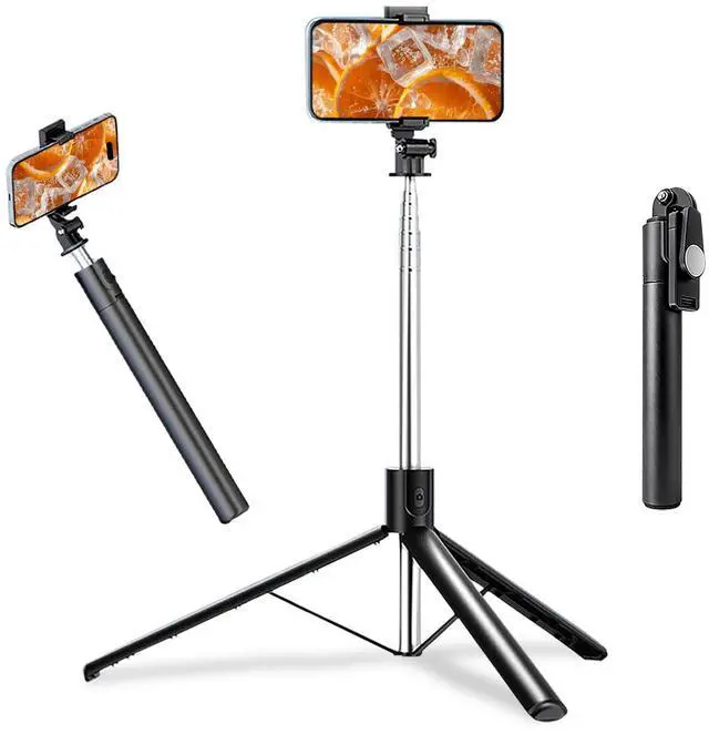 Main image of 67" Phone Tripod Selfie Stick for iPhone and Android Phone, Cell Phone Tripod Stand with Wireless Remote Control