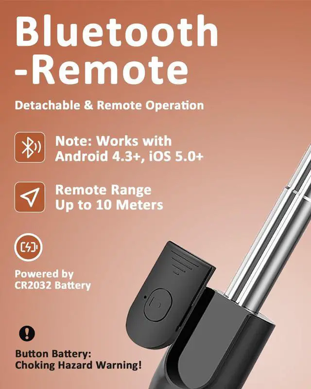 Alt view image 4 of 7 - 67" Phone Tripod Selfie Stick for iPhone and Android Phone, Cell Phone Tripod Stand with Wireless Remote Control