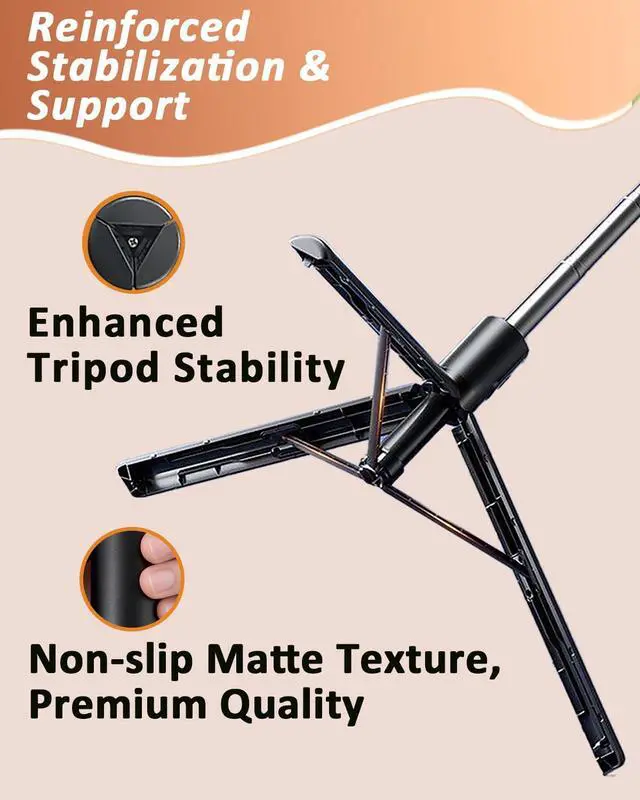 Alt view image 7 of 7 - 67" Phone Tripod Selfie Stick for iPhone and Android Phone, Cell Phone Tripod Stand with Wireless Remote Control