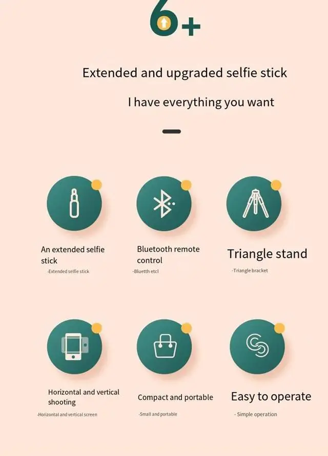 Alt view image 4 of 7 - Selfie Stick Tripod, 3 in 1 Extendable & Portable iPhone Tripod Selfie Stick with Wireless Remote Compatible with iPhone 16 15 14 13 12 11 pro Xs Max 8 7, Galaxy Note10/S20/S10