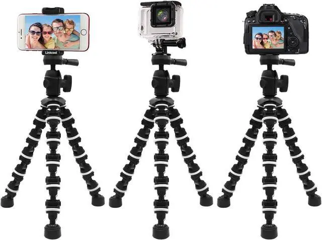 Alt view image 5 of 6 - Phone Tripod, Linkcool Octopus Tripod with Wireless Remote Phone Holder Mount Use as iPhone Tripod, Cell Phone Tripod, Camera Tripod, Travel Tripod,Tabletop Tripod for iPhone Gopro