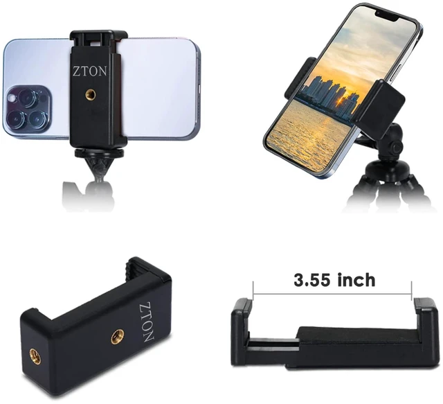 Alt view image 5 of 7 - Mini Cell Phone Flexible Tripod Holder, Adjustable Mobile Phone Mount, Universal Octopus Stand for iPhone, Samsung, Camera (S-Black)