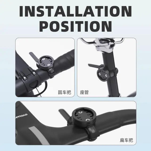 Alt view image 5 of 6 - Universal Out Front Bike Mount for Garmin Edge - Tool-Free Adjustable GPS Holder Fits Round/Flat Handlebars, MTB, Road & Folding Bikes | Compatible with iGPSPORT/XOSS/CooSpo/Magene (S12)