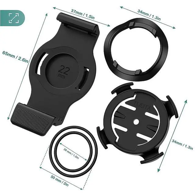 Alt view image 6 of 7 - 22mm QuickFit Quarter-Turn Bike Mount Compatible with Garmin Fenix 6 Pro, Fenix 7, Epix 2, Quatix 6 Titanium