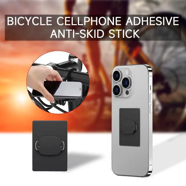 Alt view image 2 of 7 - Phone Mount Adhesive Pad - 2Pcs Universal Phone Mount Adapter for Bryton Bike Computer Mount, Anti-Skid Bicycle Phone Stick