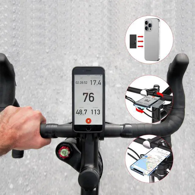 Alt view image 6 of 7 - Phone Mount Adhesive Pad - 2Pcs Universal Phone Mount Adapter for Bryton Bike Computer Mount, Anti-Skid Bicycle Phone Stick