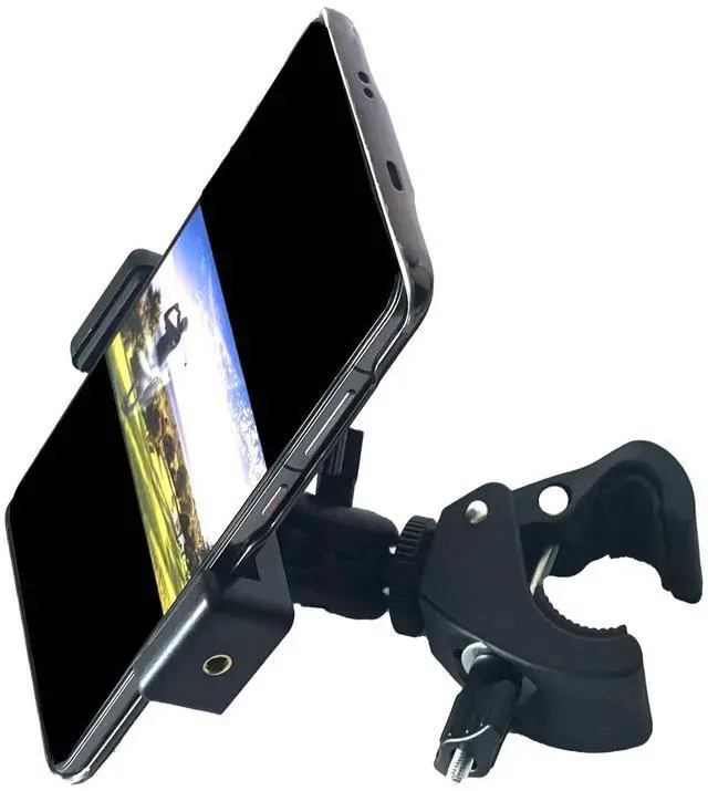 Alt view image 3 of 7 - Phone Holder with ClampCell Phone Holder Mount Clip for Golf Cart,Wheelchair Walker,Universal Phone Mount Holder.