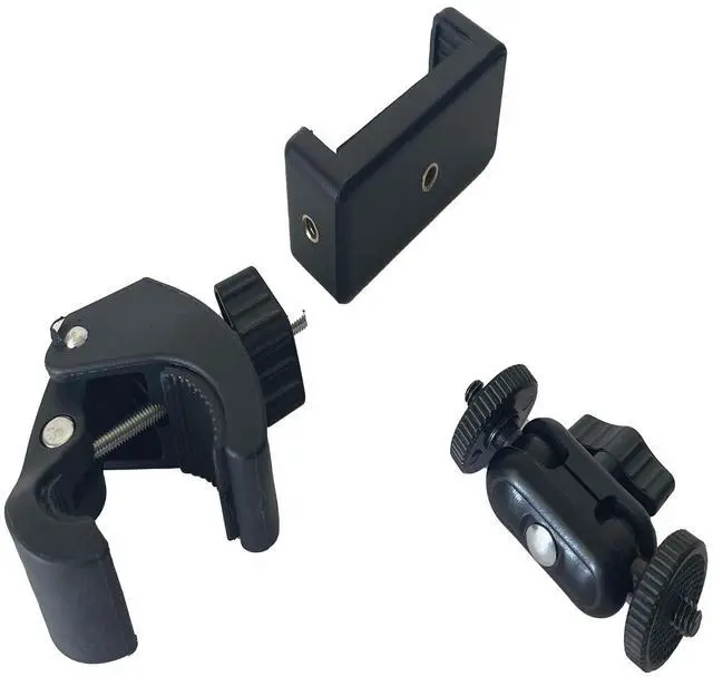 Alt view image 4 of 7 - Phone Holder with ClampCell Phone Holder Mount Clip for Golf Cart,Wheelchair Walker,Universal Phone Mount Holder.