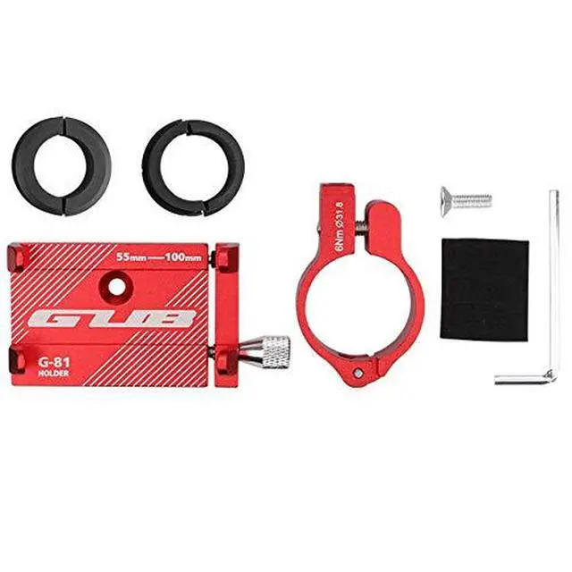 Alt view image 6 of 7 - G-81 Bicycle Phone Mount Stand 3.5-6.2inch Phone Metal Bike Mobile Phone Handlebar Holder Mount (Black)