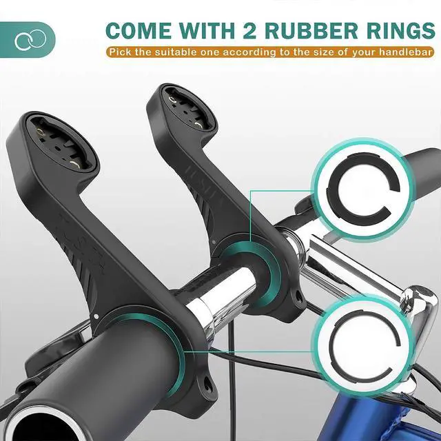 Alt view image 5 of 7 - Out Front Mount Compatible with Garmin Edge GPS Bike Computer, XOSS G/G+, iGPSPORT - Cycling Handlebar 25.4mm 31.8m