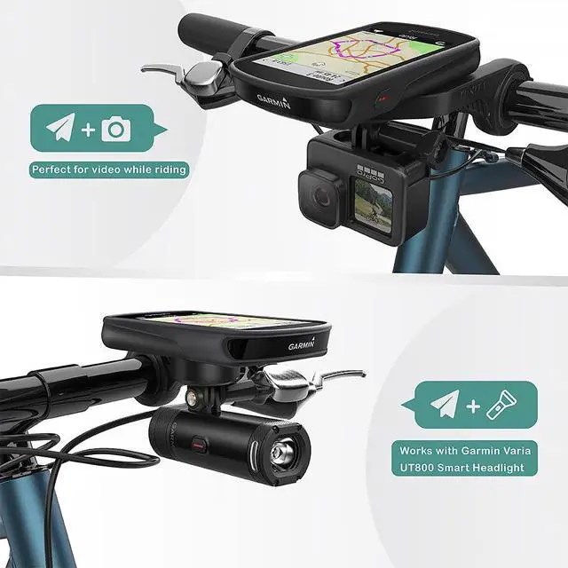 Alt view image 7 of 7 - Out Front Mount Compatible with Garmin Edge GPS Bike Computer, XOSS G/G+, iGPSPORT - Cycling Handlebar 25.4mm 31.8m