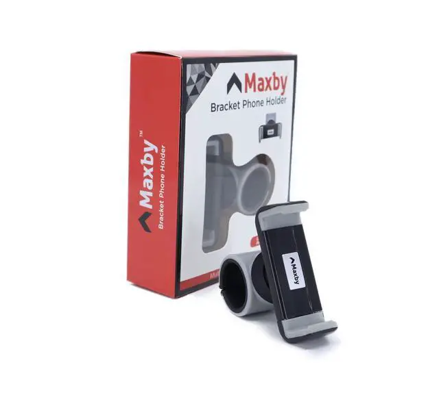 Alt view image 6 of 6 - Stroller Phone Holder for Handlebar, Universal Phone Mount with One-Hand Quick Release Clamp, 360° Rotating View, Secure Non-Slip Grip, Fits Most iPhone & Android Smartphones with Cases