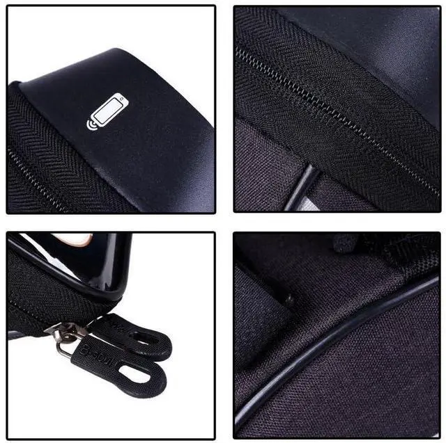 Alt view image 7 of 7 - Bike Phone Holder Bag Waterproof Bike Phone Mount Bag Bike Accessories EVA Hard Shell Bike Phone Pouch with Rain Cover Compatible with iPhone,Phones Below 6.5" (Black)