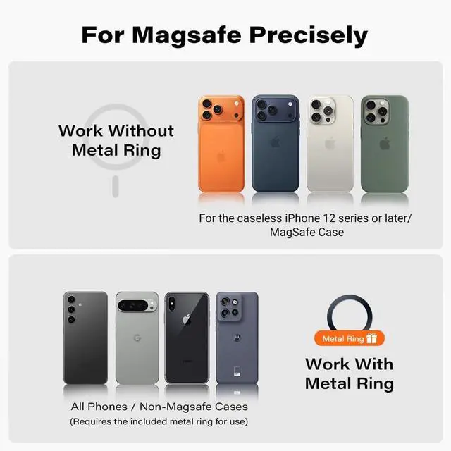 Alt view image 7 of 7 - Phone Holder for Peloton Bike, Stroller Phone Holder with Strong Magnets, Rotatable & Foldable Magnetic Phone Mount for Shopping Cart, Treadmill, Exercise Bike, Compatible with iPhone & Android