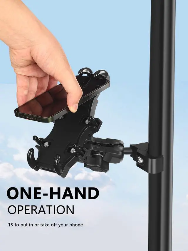 Alt view image 6 of 7 - UTV Phone Mount Compatible with Polaris Ranger General Defender
