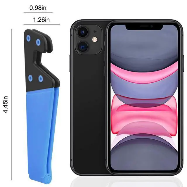 Alt view image 7 of 7 - 8 PCS Universal Pocket-Sized Colorful Portable Foldable V Model Mobile Phone Holder, Desktop Stand Mount Holder Cradle Compatible with iPads,Tablets,E-Readers,Cellphones, Kindles, Pack of 8