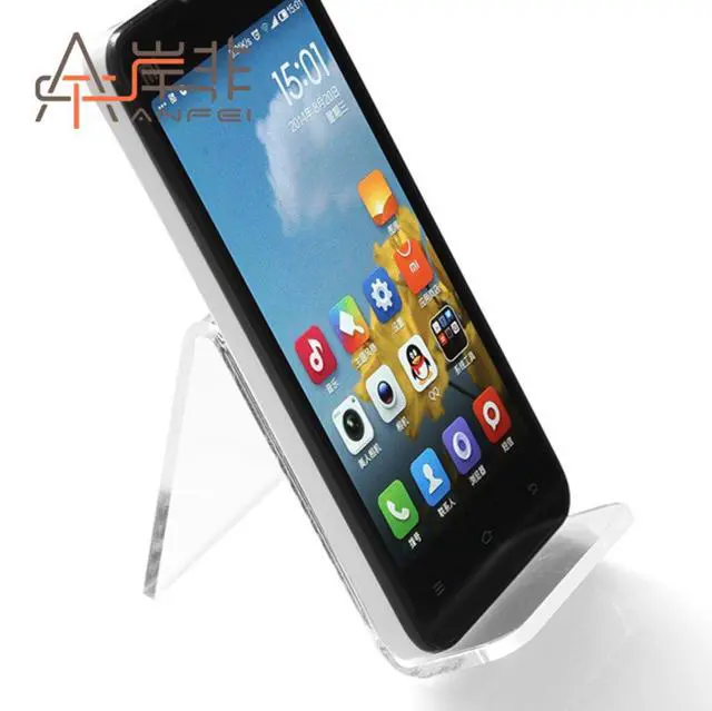Alt view image 2 of 5 - 5 Pack Clear Show Rack Display Holder Mount Stand for Mobile Cell Phone iPhone Display Stands
