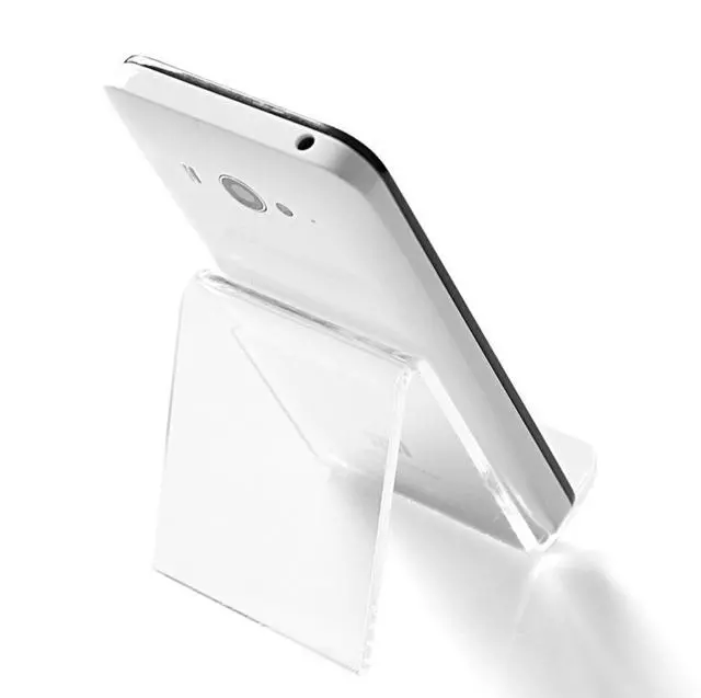 Alt view image 3 of 4 - 10x Mobile Phone Display Holder Cellphone Stand Retail Show Rack Mounts Acrylic
