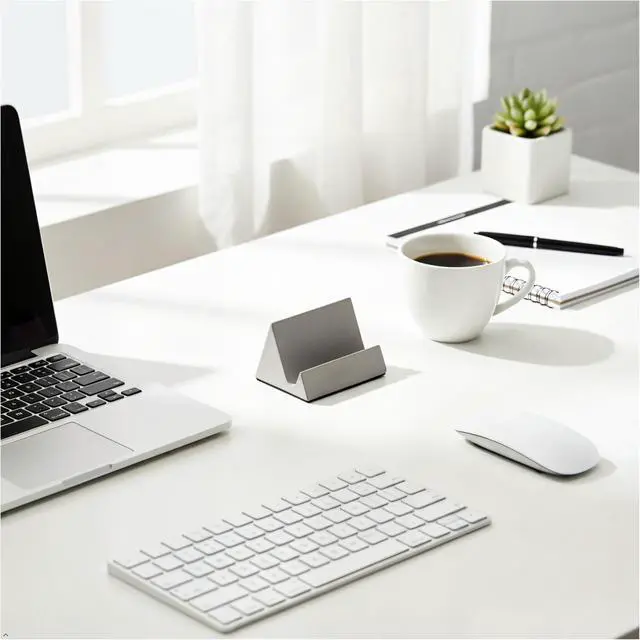 Alt view image 6 of 7 - Concrete phone stand, desktop phone stand, multifunctional stand, compatible with iPhone 16/15/14/13/12 smartphones (Grey)