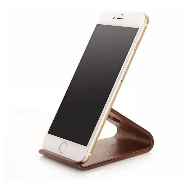 Alt view image 6 of 6 - Wooden Cell Phone Stand, Universal Mobile Phone Holder Stand Non Slip Stable Desktop Phone Stand for iPhone, iPhone13,Samsung Galaxy Smartphones, iPad, Tablets Facetime Holder for Desk