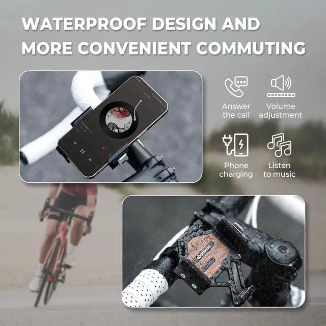 Alt view image 4 of 6 - Bike Phone Holder, Quick Release Aluminum Alloy Bike Phone Mount, 360 Rotatable, Universal Bicycle Mount for 4.5''-7.2'' Phones