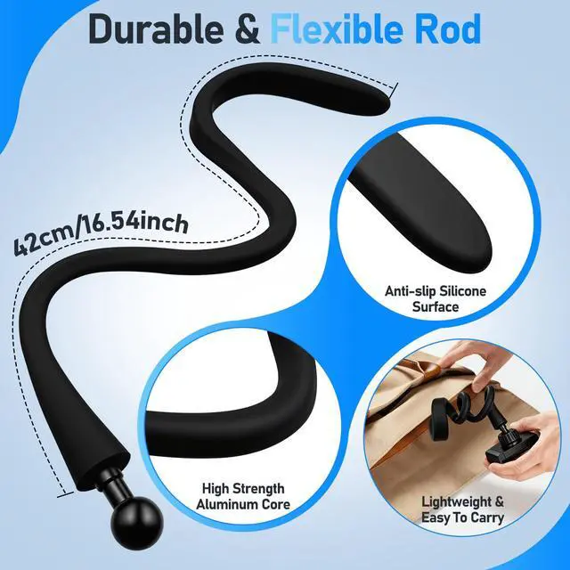 Alt view image 6 of 7 - Phone Holder for Treadmill, Stroller, Shopping Cart, Desk, Portable Gooseneck 16.5 Long Arm Phone Mount for Smartphones