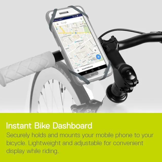 Alt view image 2 of 7 - Bike Phone Mount Cycle - Xmount Bicycle Phone Holder Adjusts to Any Handlebar & Fits Any Phone or iPhone - Easily Accessible Bike Accessories for Adult Bikes