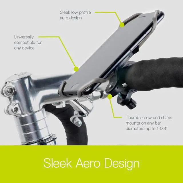 Alt view image 3 of 7 - Bike Phone Mount Cycle - Xmount Bicycle Phone Holder Adjusts to Any Handlebar & Fits Any Phone or iPhone - Easily Accessible Bike Accessories for Adult Bikes