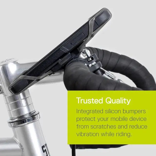 Alt view image 5 of 7 - Bike Phone Mount Cycle - Xmount Bicycle Phone Holder Adjusts to Any Handlebar & Fits Any Phone or iPhone - Easily Accessible Bike Accessories for Adult Bikes