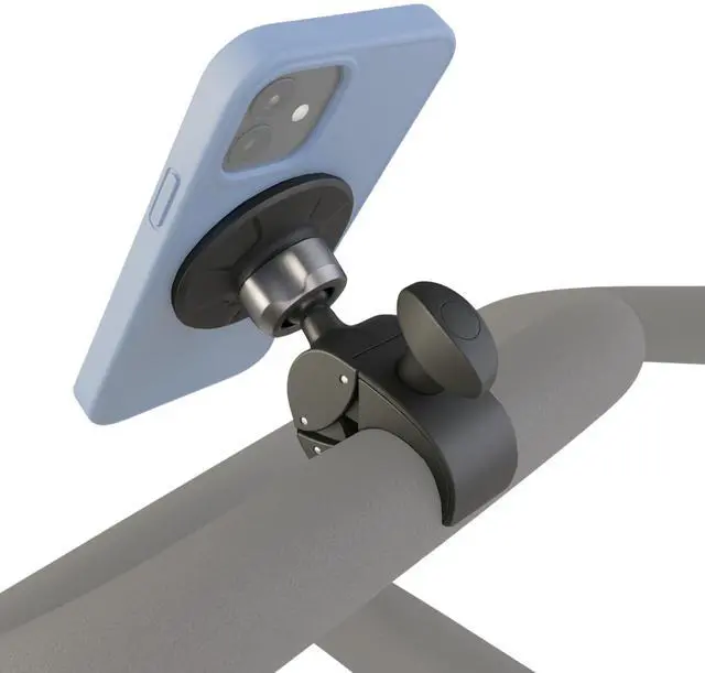 Main image of Magnetic Phone & Tablet Holder for Peloton Bike & Bike+ Secure 360° Handlebar Mount for iPhone, Samsung & iPad Tool-Free Install, Strong Magnetic Grip