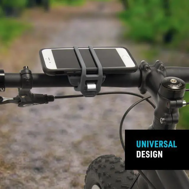 Alt view image 3 of 7 - HandleBand Universal Smartphone Bike Handlebar Mount, Charcoal