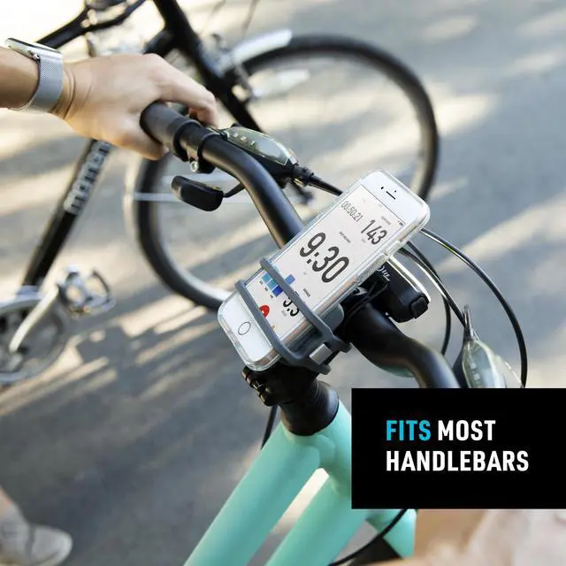 Alt view image 4 of 7 - HandleBand Universal Smartphone Bike Handlebar Mount, Charcoal