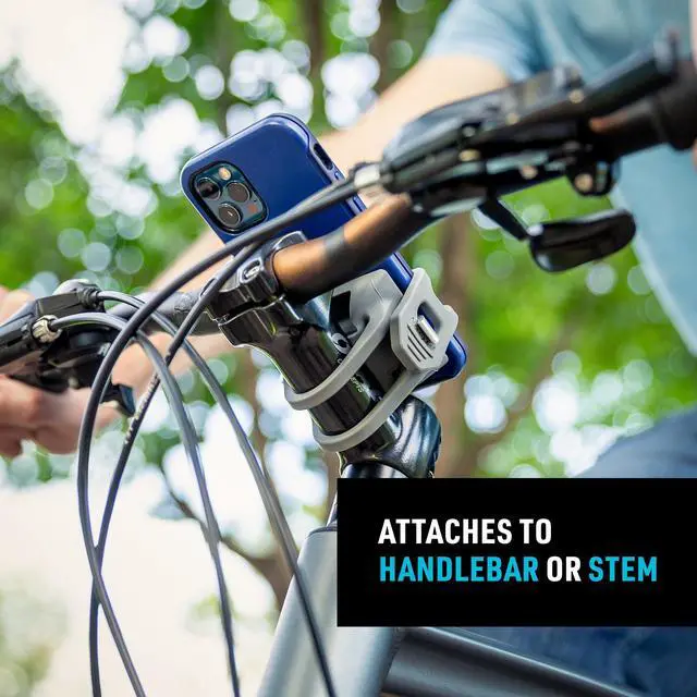 Alt view image 7 of 7 - HandleBand Universal Smartphone Bike Handlebar Mount, Charcoal