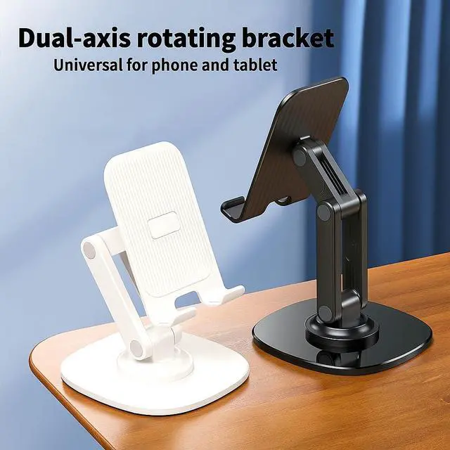 Alt view image 4 of 7 - 2 Pack Adjustable Phone Stand, Black + White