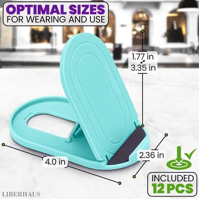 Alt view image 2 of 7 - 12 Pcs Cell Phone Stand for Desk Stable Cell Phone Holder Bulk Pack, Adjustable Design with Silicone Pads, Fits 47.9" Devices Cellphone Stand for Desk with Anti-Slip Base & Secure Positioning