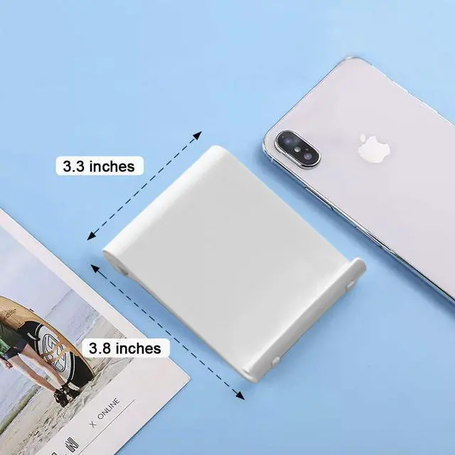 Alt view image 4 of 7 - Foldable Desk Cell Phone Stand Adjustable iPhone iPad Holder Stand,Compatible for iPhone 14Pro 14Plus 13 12Pro Max 11 SE XS XR 8 7 6,Switch,iPad,Samsung,Kindle-White