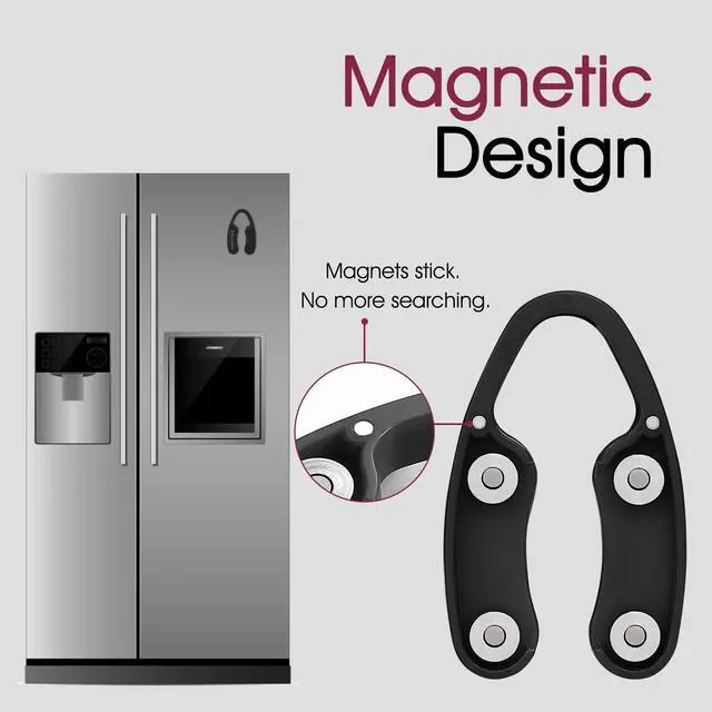 Alt view image 4 of 7 - 2 Pcs Wine Foil Cutter Magnetic Design, 4 Stainless Blades Foil Remover Wine Bottles Opener Accessory, Removes Foil Top Effortlessly for Wine Lovers, Black