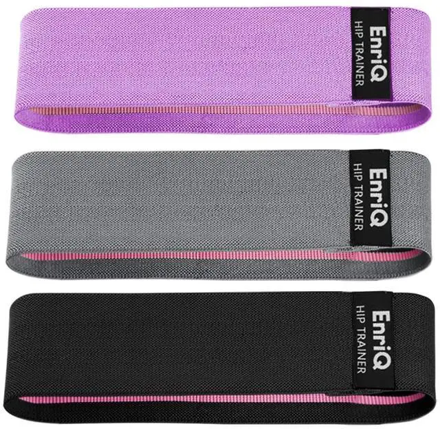 Main image of Booty Bands Fabric Resistance Bands for Legs and Butt Cloth Hip Bands Workout Exercise Bands 3 Set Women Men Stretch Exercise Loops Thick Wide Non Slip Bootie Band