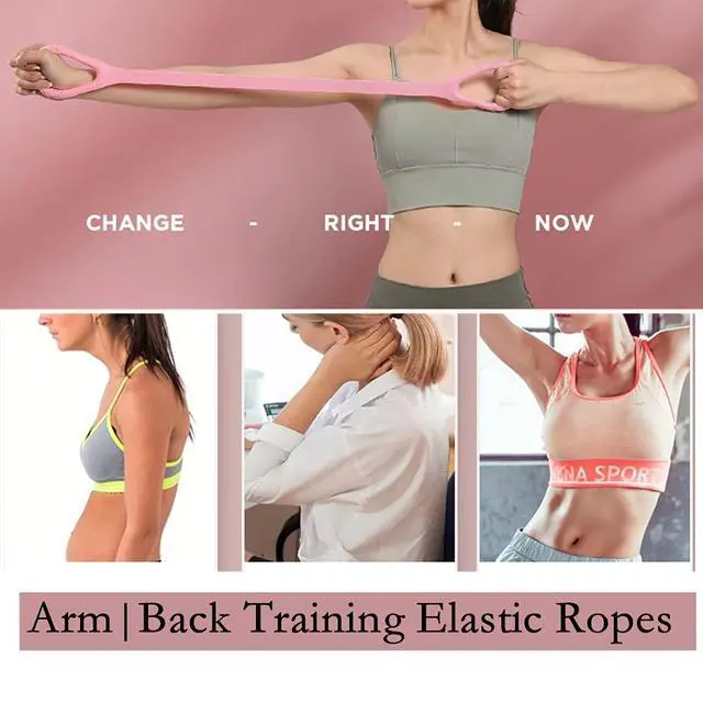 Alt view image 2 of 6 - Resistance Bands,Professional Exercise Bands Long Natural Latex Elastic Bands, Perfect for Strength Training,Physical Therapy,Yoga,Pilates,Stretching
