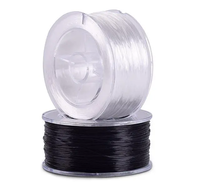 Alt view image 2 of 7 - 0.8mm White&Black Spandex Elastic String with Dispenser, Soft Stretch Beading Cord, 90 Yards for Bracelets, Necklaces & Jewelry Making