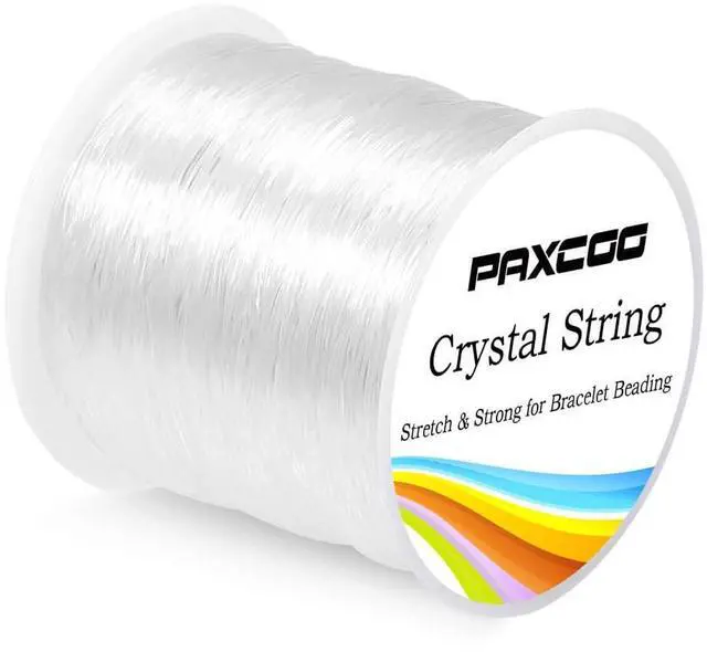 Main image of 0.8mm Elastic String, Stretchy Bracelet String Crystal String Bead Cord for Bracelet, Beading and Jewelry Making (120 m)