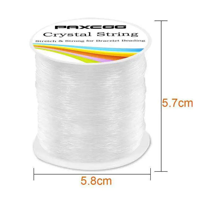 Alt view image 3 of 6 - 0.8mm Elastic String, Stretchy Bracelet String Crystal String Bead Cord for Bracelet, Beading and Jewelry Making (120 m)