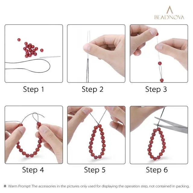 Alt view image 6 of 7 - 1mm Elastic Stretch Crystal String Cord for Jewelry Making Bracelet Beading Thread 60m/roll (Clear White)