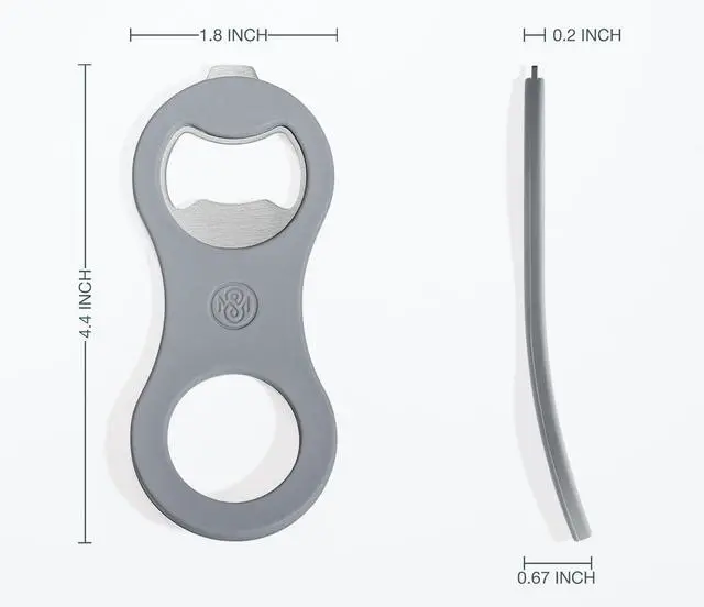 Alt view image 7 of 7 - 2 in 1 Magnetic Beer Bottle Opener for Refrigerator and RV with Cap Catcher, Soft Touch Silicone Surface Protect Fridge, Pop Can Soda Can Opener for Long Nails, Ideal Gift