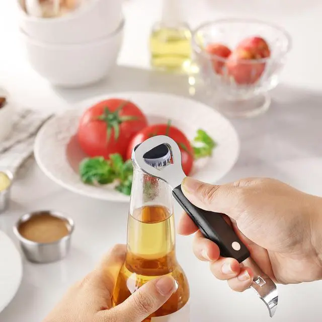 Alt view image 5 of 7 - 2PCS Bottle Opener, Stainless Steel Manual Can Punch Bottle Cap Beer Bottle Openers, Dishwasher Safe