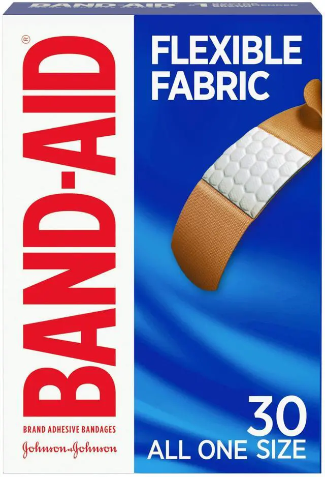 Main image of Brand Flexible Fabric Adhesive Bandages, Comfortable Flexible Protection & Wound Care of Minor Cuts & Scrapes, Quilt-Aid Technology to Cushion Painful Wounds, All One Size, 30 ct