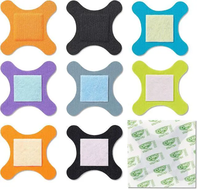 Alt view image 6 of 7 - Performance Series Antibacterial Bandages, Elbows and Knees, 3" x 3", 10 Count