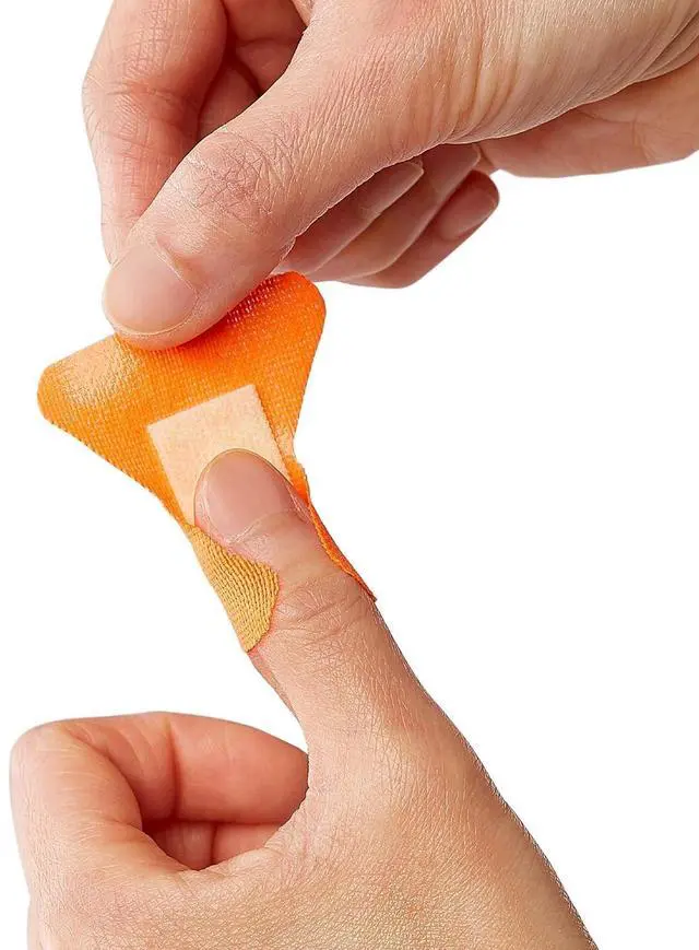 Alt view image 6 of 7 - Performance Series Fingertip and Knuckle Antibacterial Bandages, Extreme Hold Adhesive Technology, Fabric Bandages, 20 Count