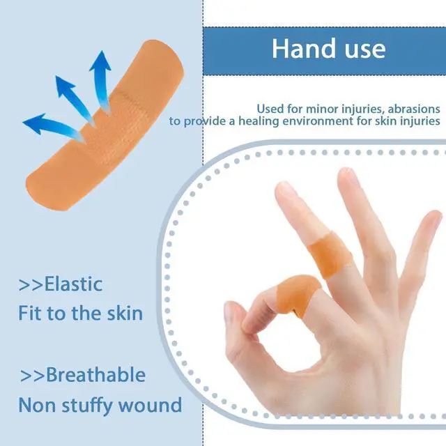 Alt view image 4 of 6 - 200 PCS Adhesive Small Bandaids Variety Pack Bandaids Various Sizes Bulk PE Waterproof Flexible Adhesive Bandages for First Aid and Wound Care